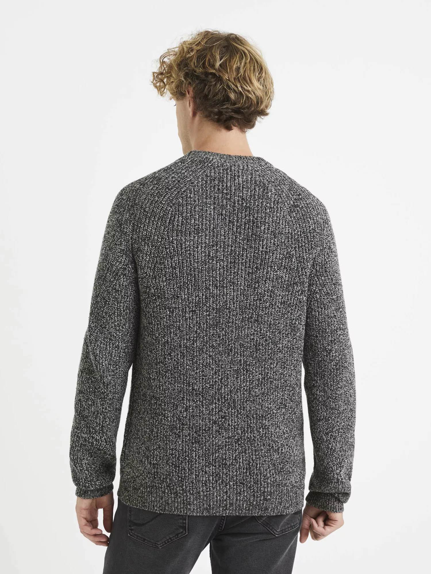 Pletený sveter Vemral melír (2)