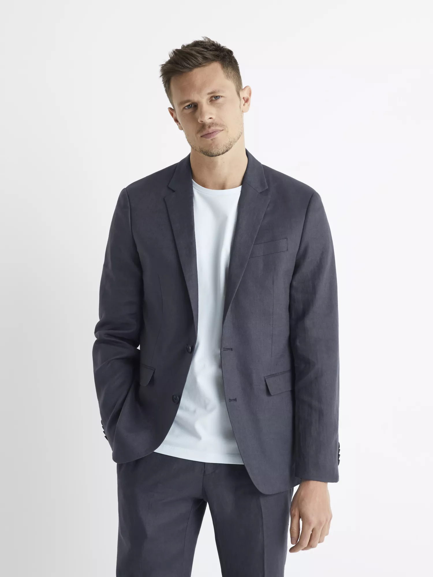 Ľanové sako slim Buhot2 (1) Ľanové sako slim Buhot2 (1)