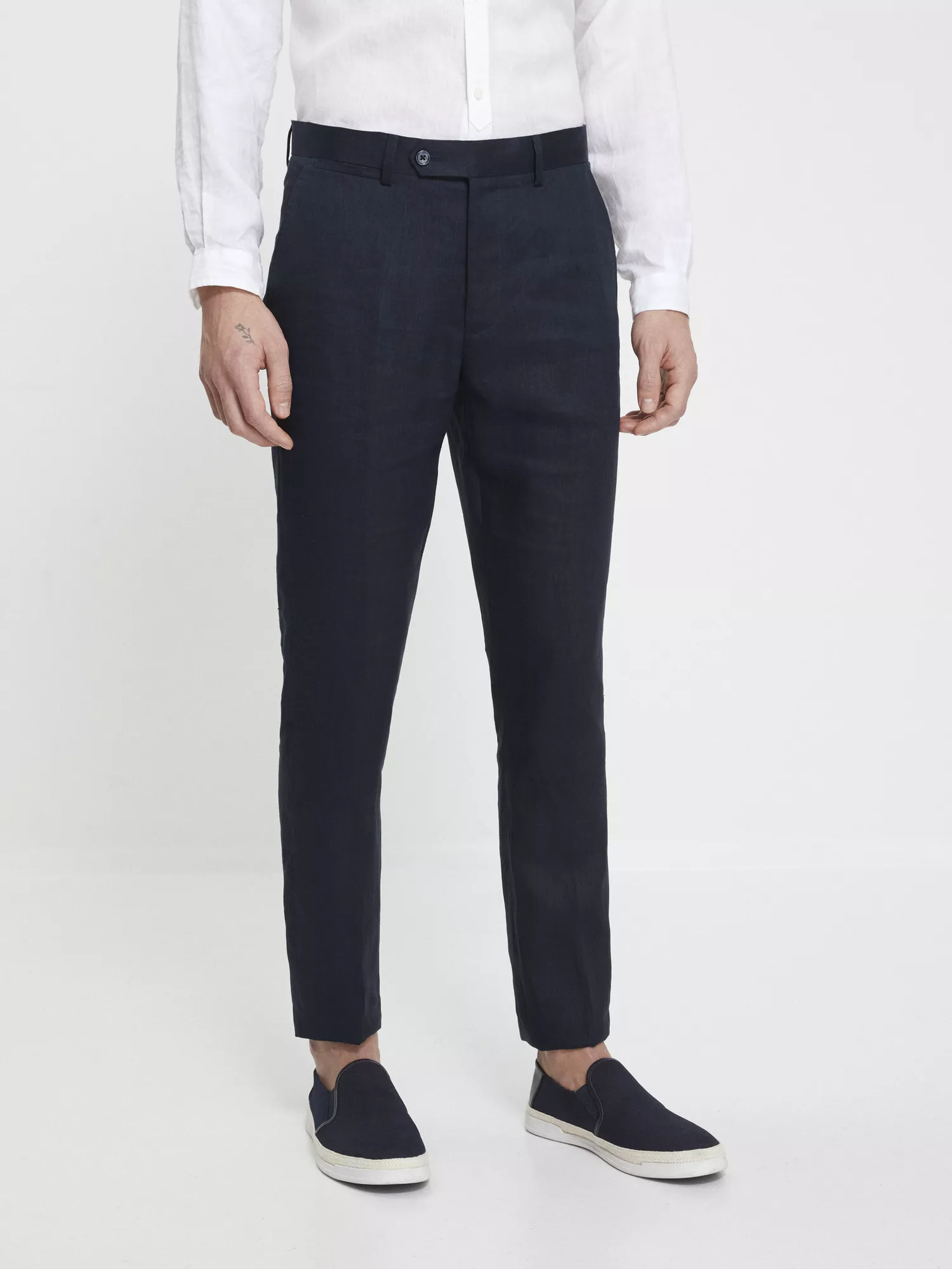 Ľanové nohavice Nonature slim (1) Ľanové nohavice Nonature slim (1)