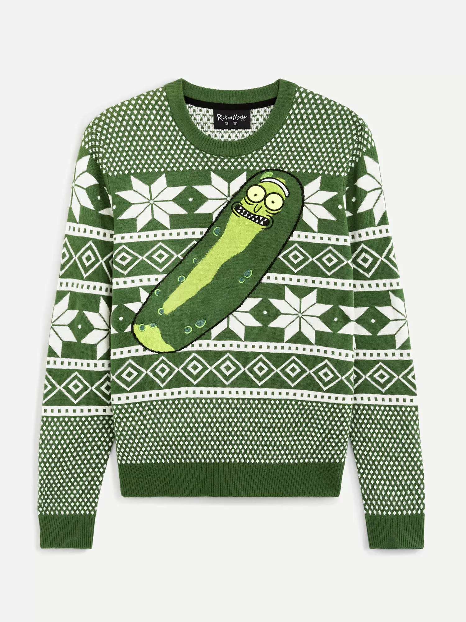 Vianočný sveter Pickle Rick (4)
