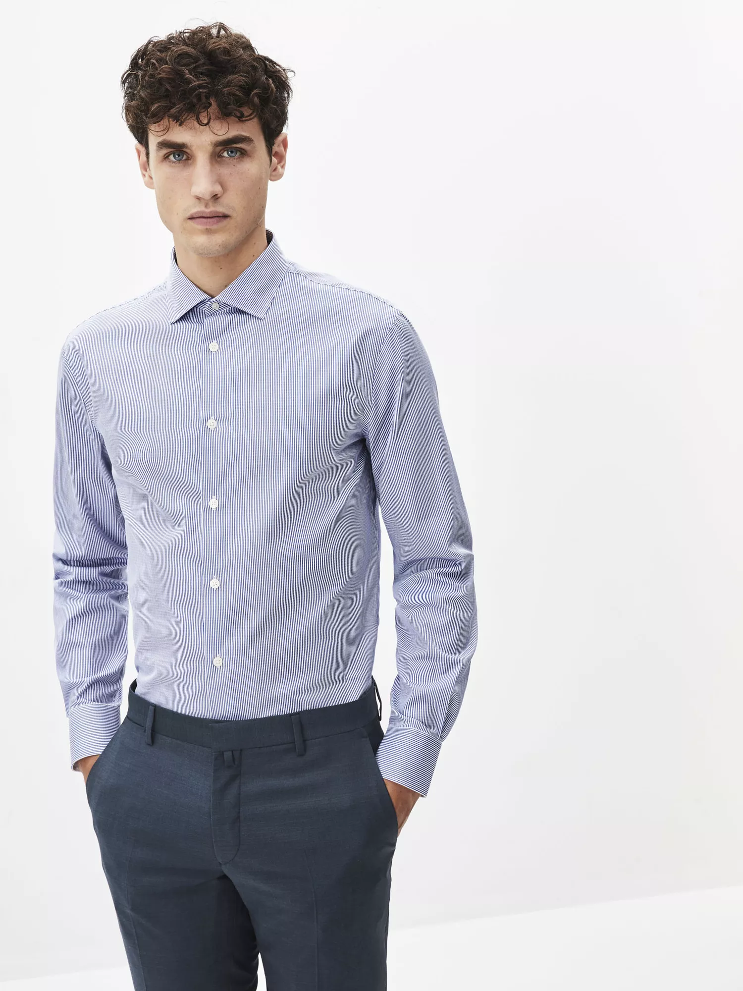 Pruhovaná košeľa Patrash slim fit (1) Pruhovaná košeľa Patrash slim fit (1)