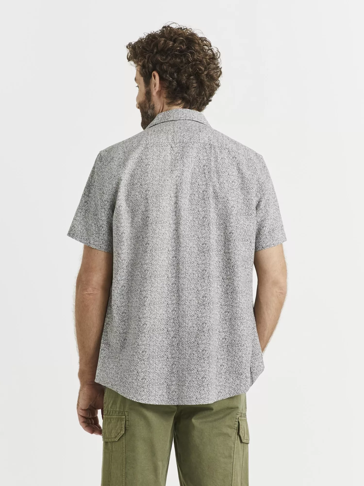 Košeľa Vaink regular s jemným vzorom (3)