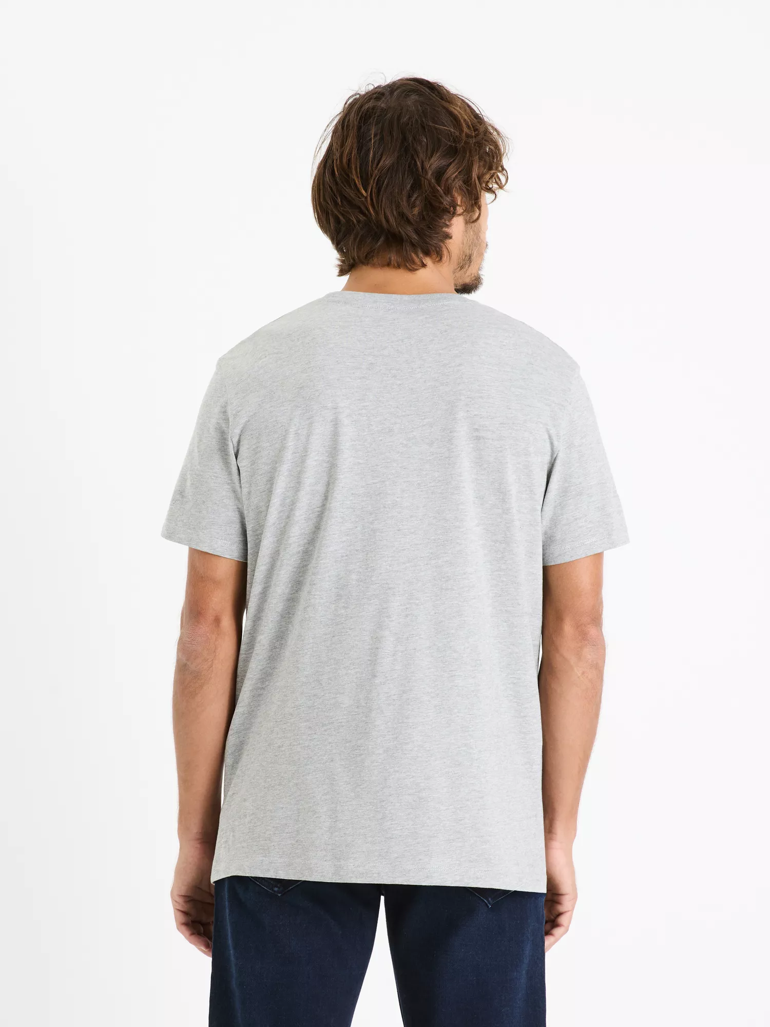 Hladké bavlnené tričko Tebase (2)