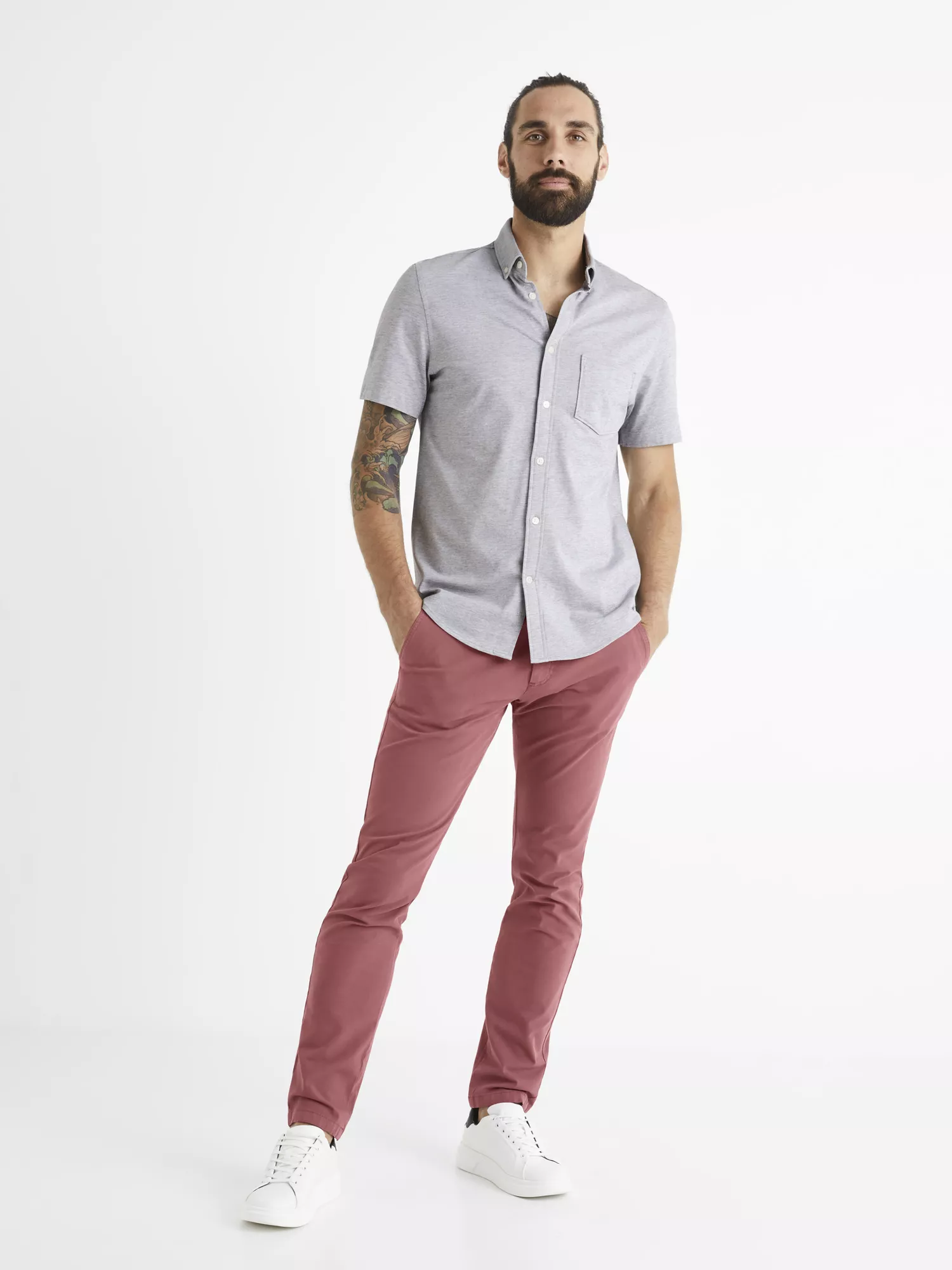Nohavice chino slim Tocharles (4) Nohavice chino slim Tocharles (4)