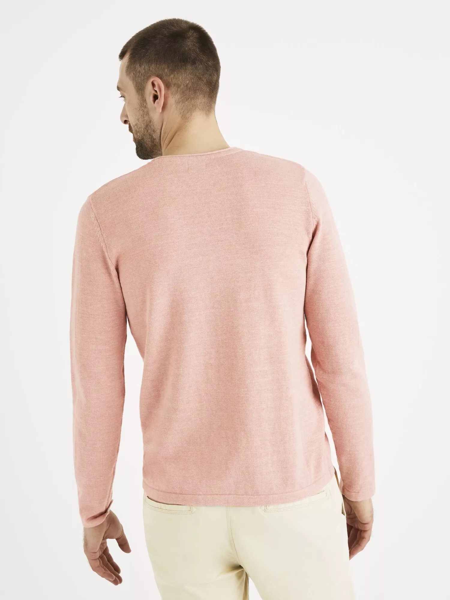 Bavlnený sveter Tegenial s melírom (3)