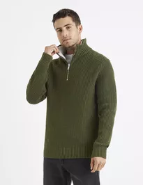 Sveter s golierom na zips Veviking