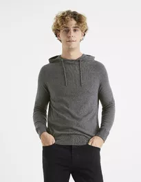 Melírovaný sveter Velvet s kapucňou