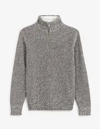 Sveter s golierom na zips Veviking
