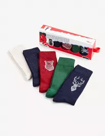 Ponožky v darčekovom balení, 5 párov