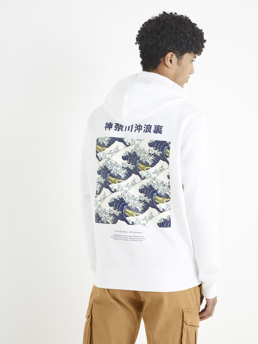 Mikina s kapucňou Hokusai