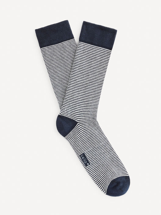Prúžkované ponožky Vicaire z bavlny Supima®