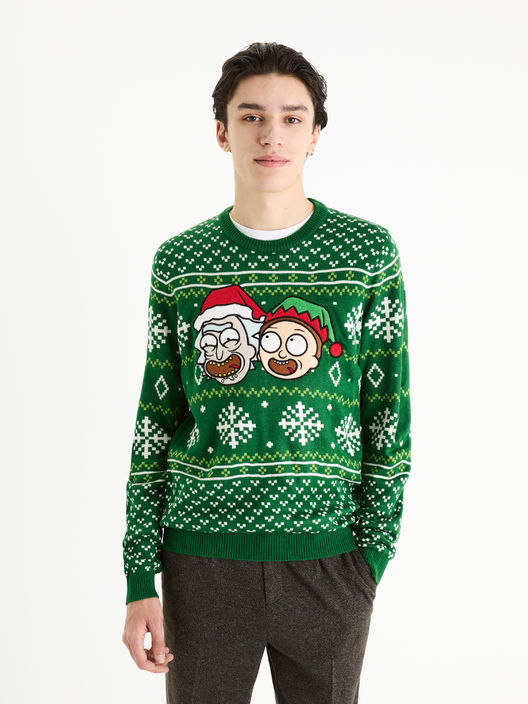 Vianočný sveter Rick and Morty