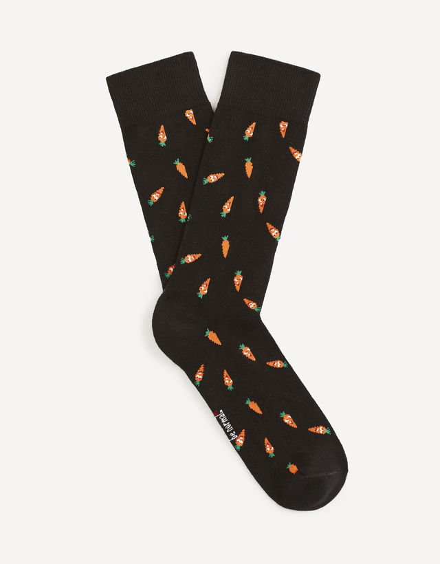 Bavlnené ponožky vzor mrkvy