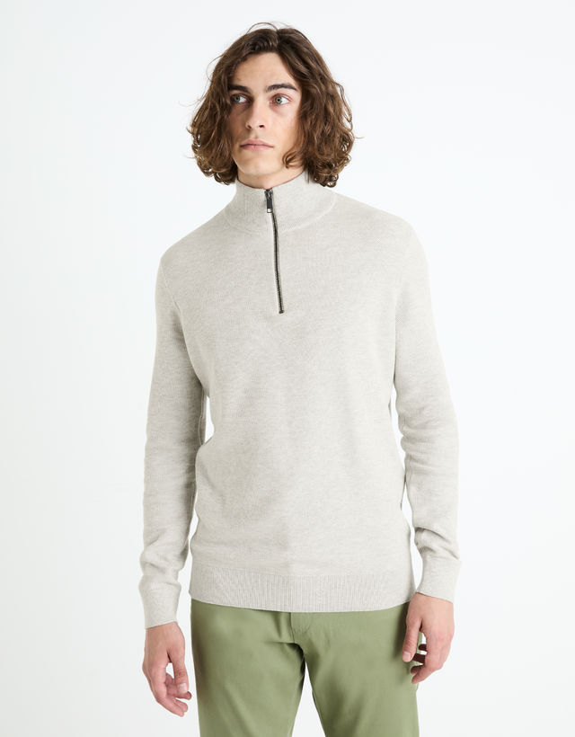 Sveter s golierom na zips Celim