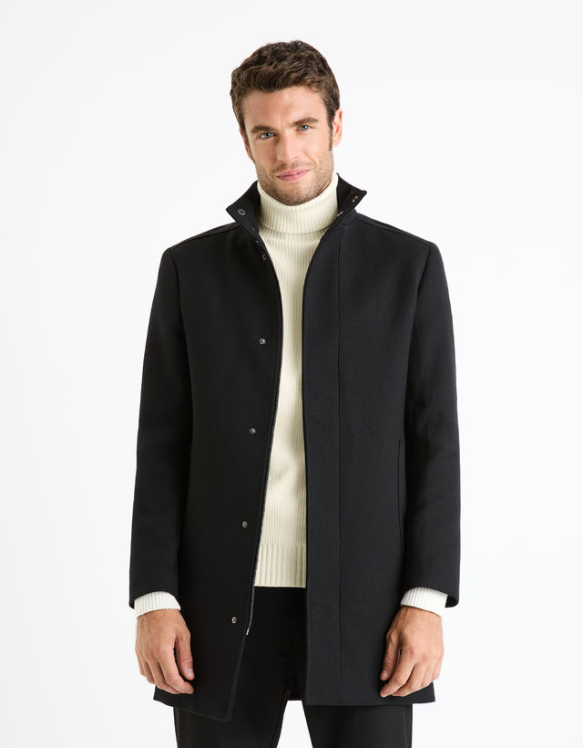 Elegantný kabát Puoffice s vlnou