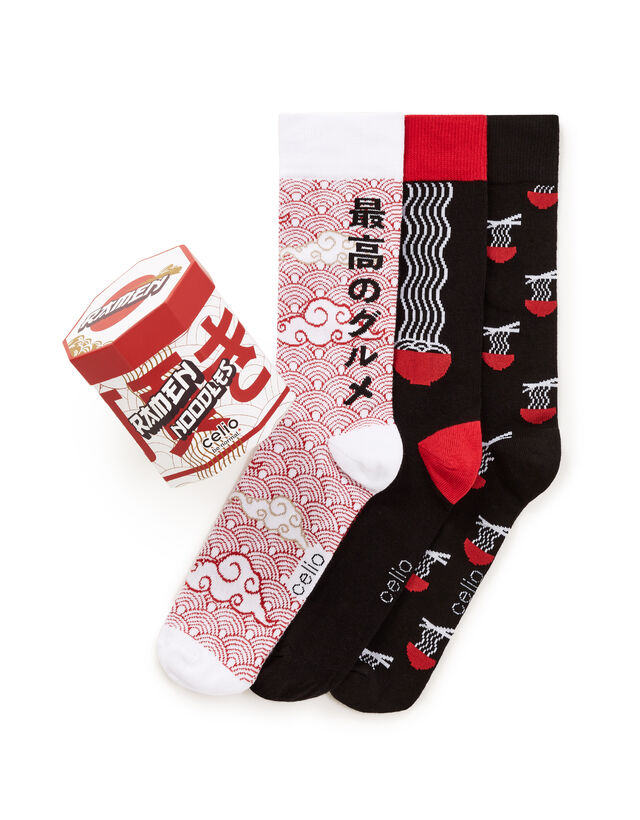 Darčekové balenie ponožiek Ramen, 3ks Darčekové balenie ponožiek Ramen, 3ks