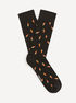 Bavlnené ponožky vzor mrkvy (1)